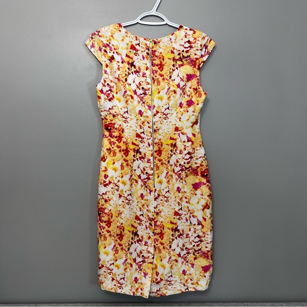 CALVIN KLEIN CAP SLEEVE SHEATH DRESS sz 2 - Picture 8 of 16